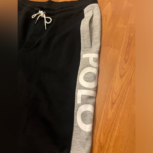 Men’s polo Ralph Lauren joggers black and gray size Large performance sweatpants - Picture 2 of 2